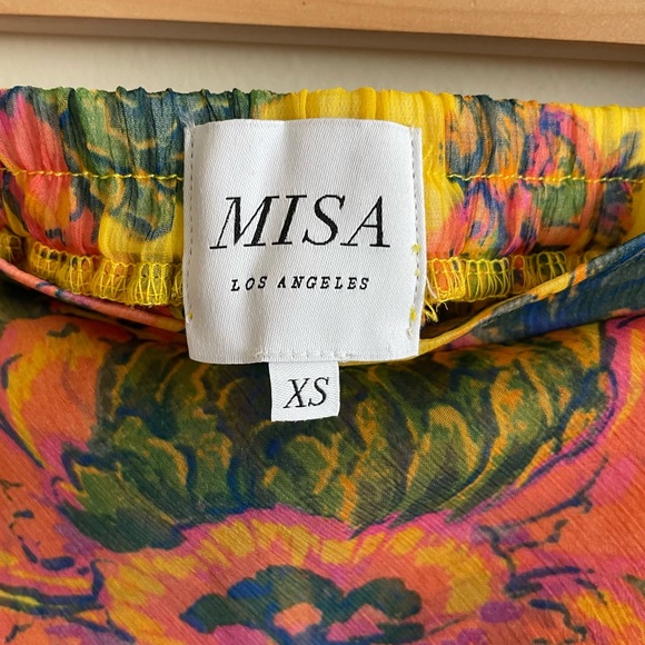 MISA Los Angeles Carmen Floral Asymmetric Ruffle Skirt - Picture 4 of 4
